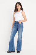 ALWAYS FITS GOOD PETITE FLARE JEANS INDIGO1071