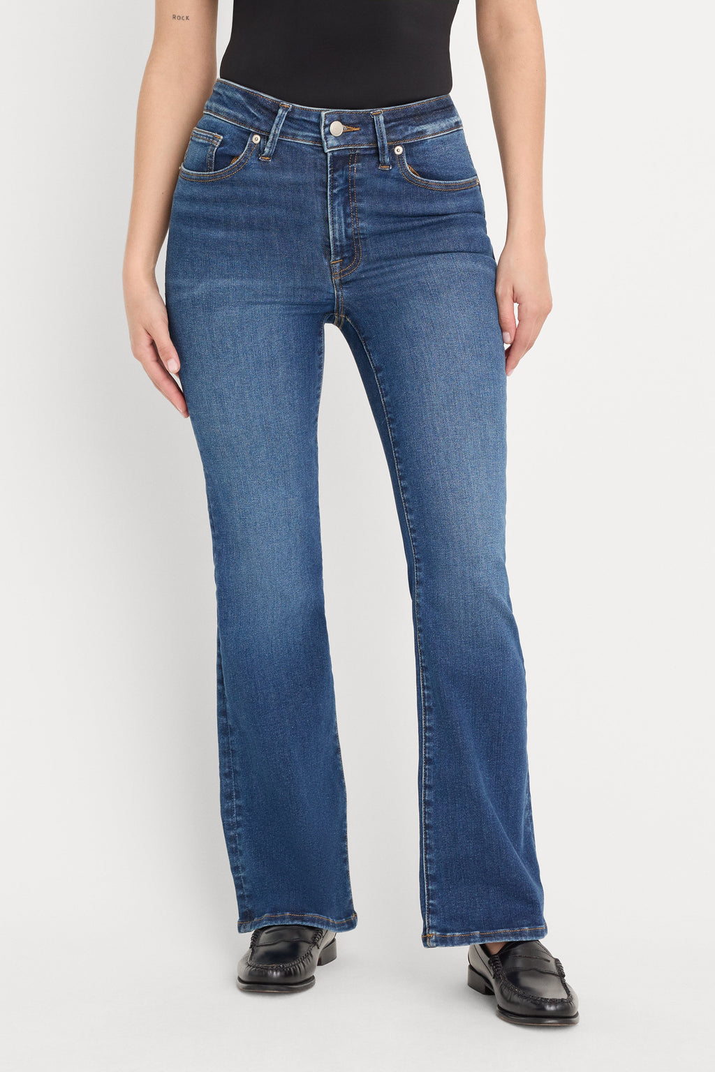 ALWAYS FITS GOOD PETITE BOOTCUT JEANS INDIGO446