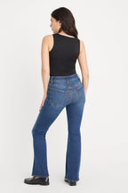 ALWAYS FITS GOOD PETITE BOOTCUT JEANS INDIGO446