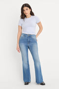 SOFT TECH GOOD PETITE FLARE JEANS INDIGO1211