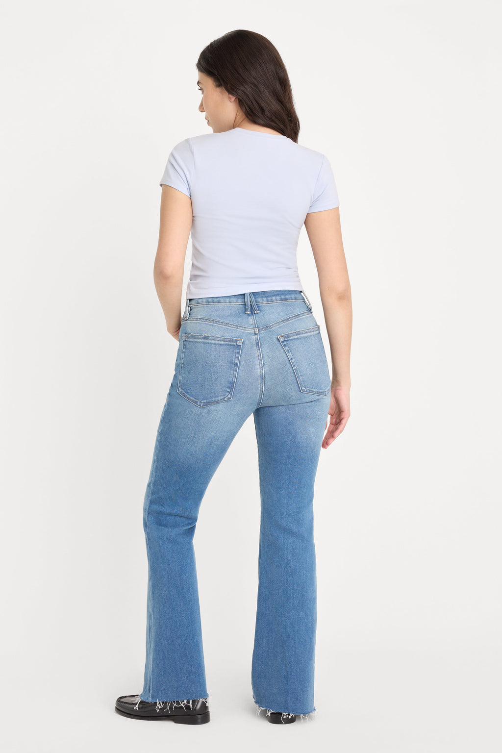 SOFT TECH GOOD PETITE FLARE JEANS INDIGO1211