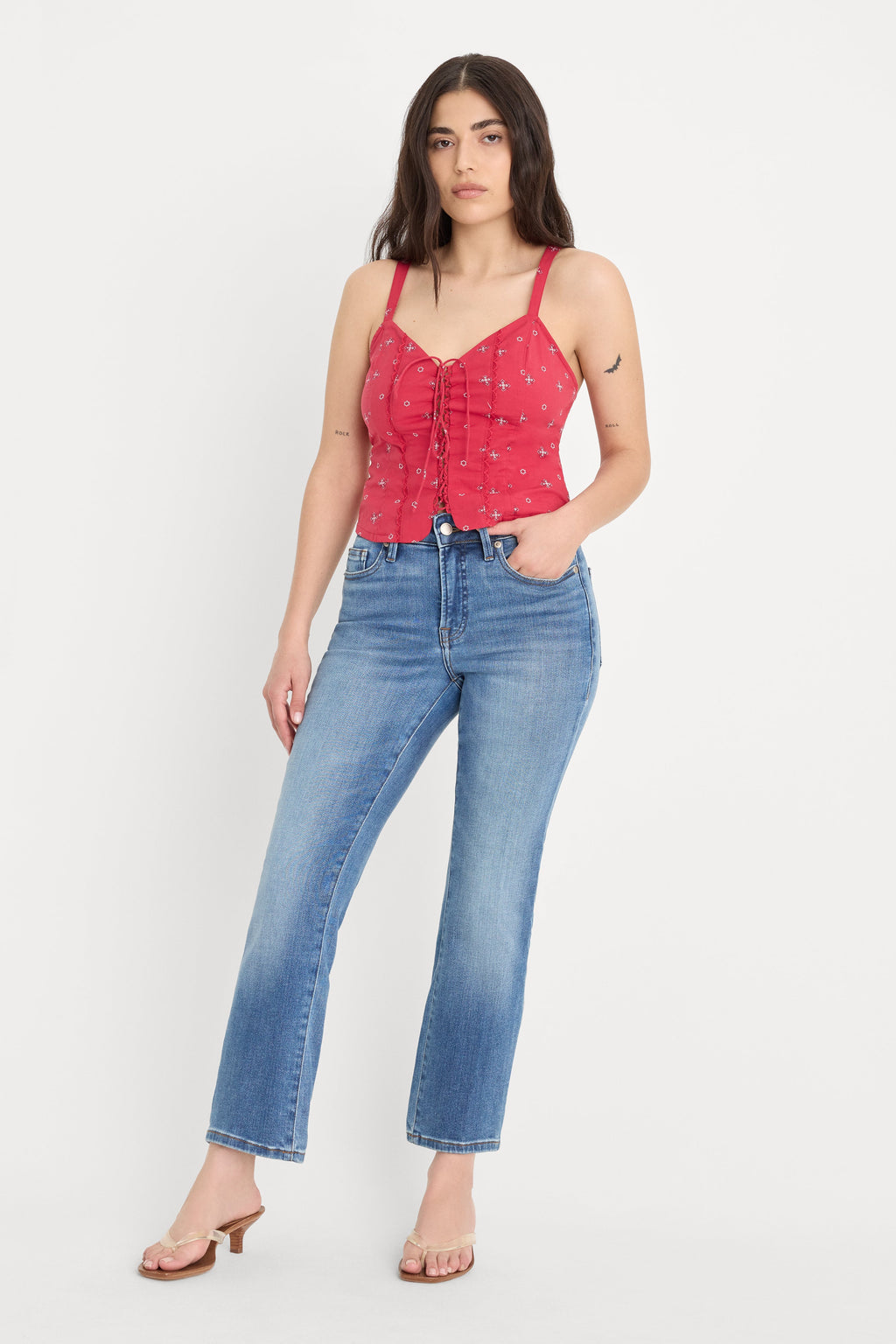 DOLLY JOLEANS PETITE STRAIGHT JEANS INDIGO1194