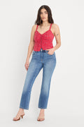 DOLLY JOLEANS PETITE STRAIGHT JEANS INDIGO1194