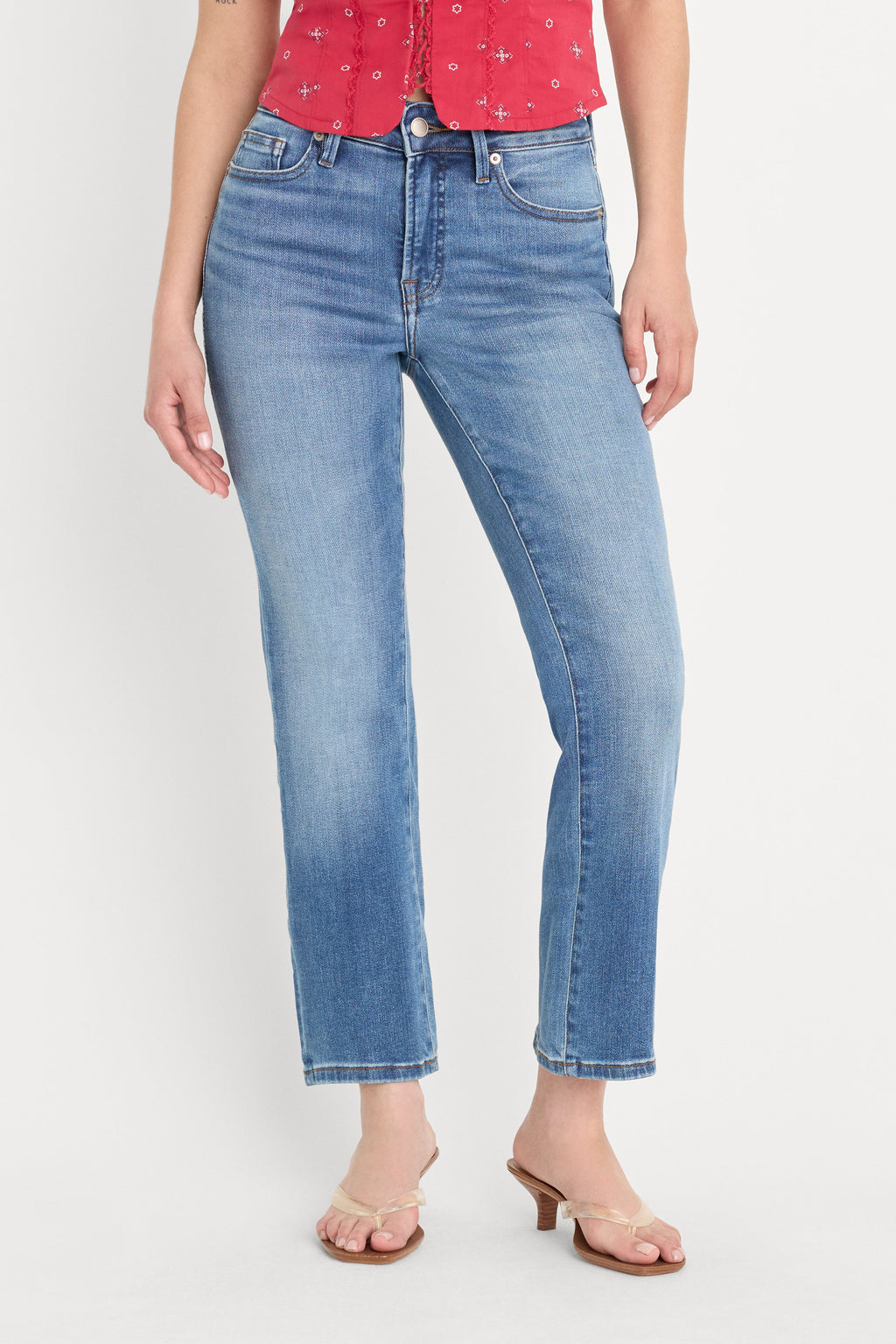 DOLLY JOLEANS PETITE STRAIGHT JEANS INDIGO1194
