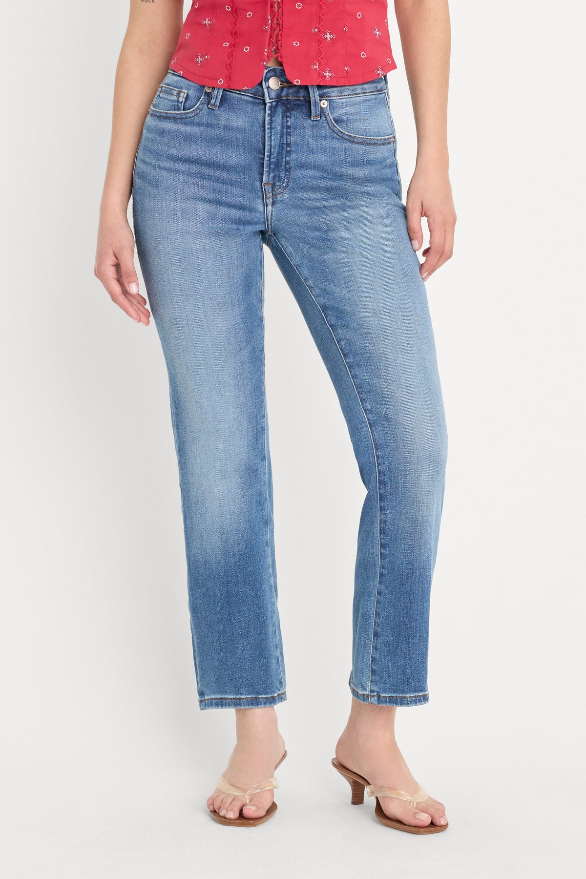 DOLLY JOLEANS PETITE STRAIGHT JEANS INDIGO1194