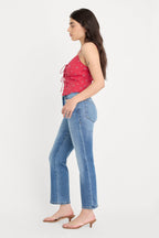 DOLLY JOLEANS PETITE STRAIGHT JEANS INDIGO1194