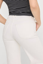 GOOD PETITE PALAZZO JEANS COTTON WHITE