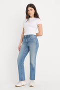 SOFT TECH GOOD PETITE STRAIGHT JEANS INDIGO1209