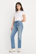 SOFT TECH GOOD PETITE STRAIGHT JEANS INDIGO1209
