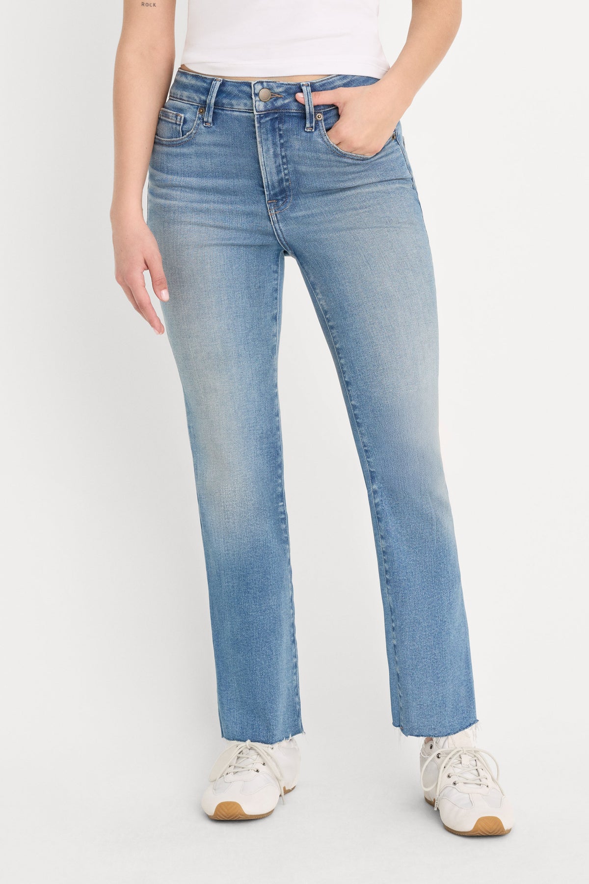 SOFT TECH GOOD PETITE STRAIGHT JEANS INDIGO1209