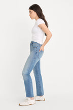 SOFT TECH GOOD PETITE STRAIGHT JEANS INDIGO1209