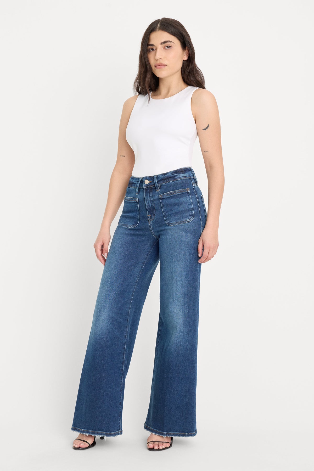 SOFT TECH GOOD PETITE PALAZZO JEANSINDIGO511