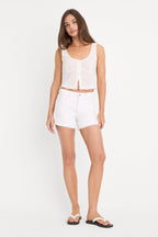 VINTAGE SHORT WHITE001
