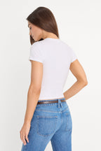 THE RIB BABY TEE WHITE001