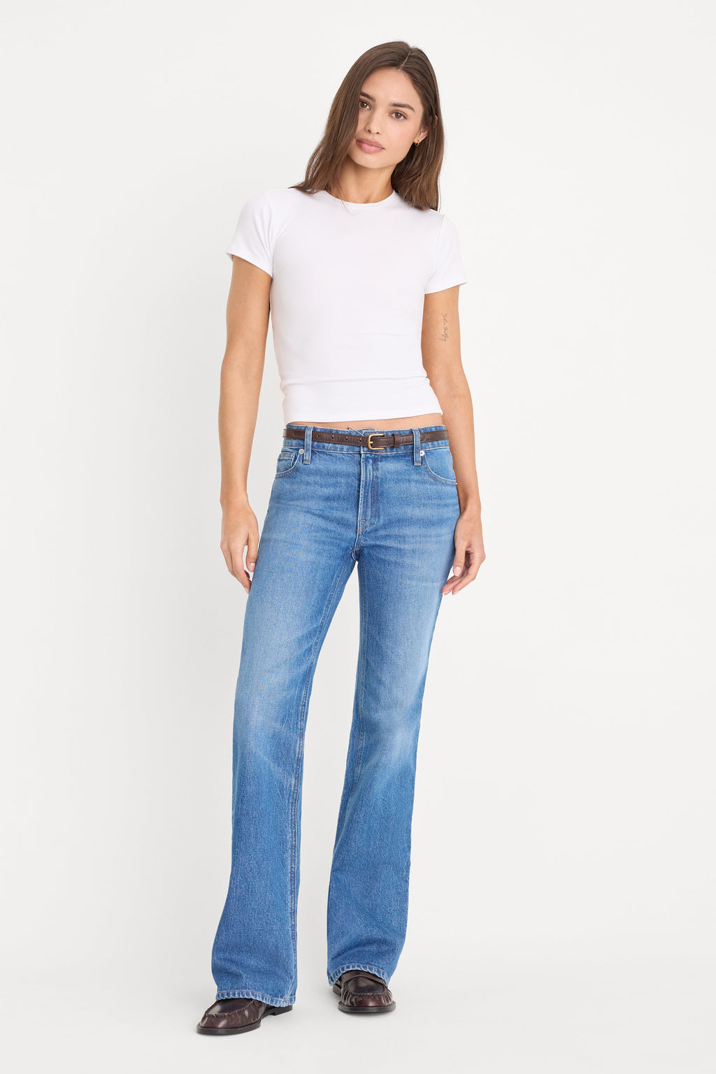 VINTAGE LOW RISE BOOTCUT JEANS INDIGO1222
