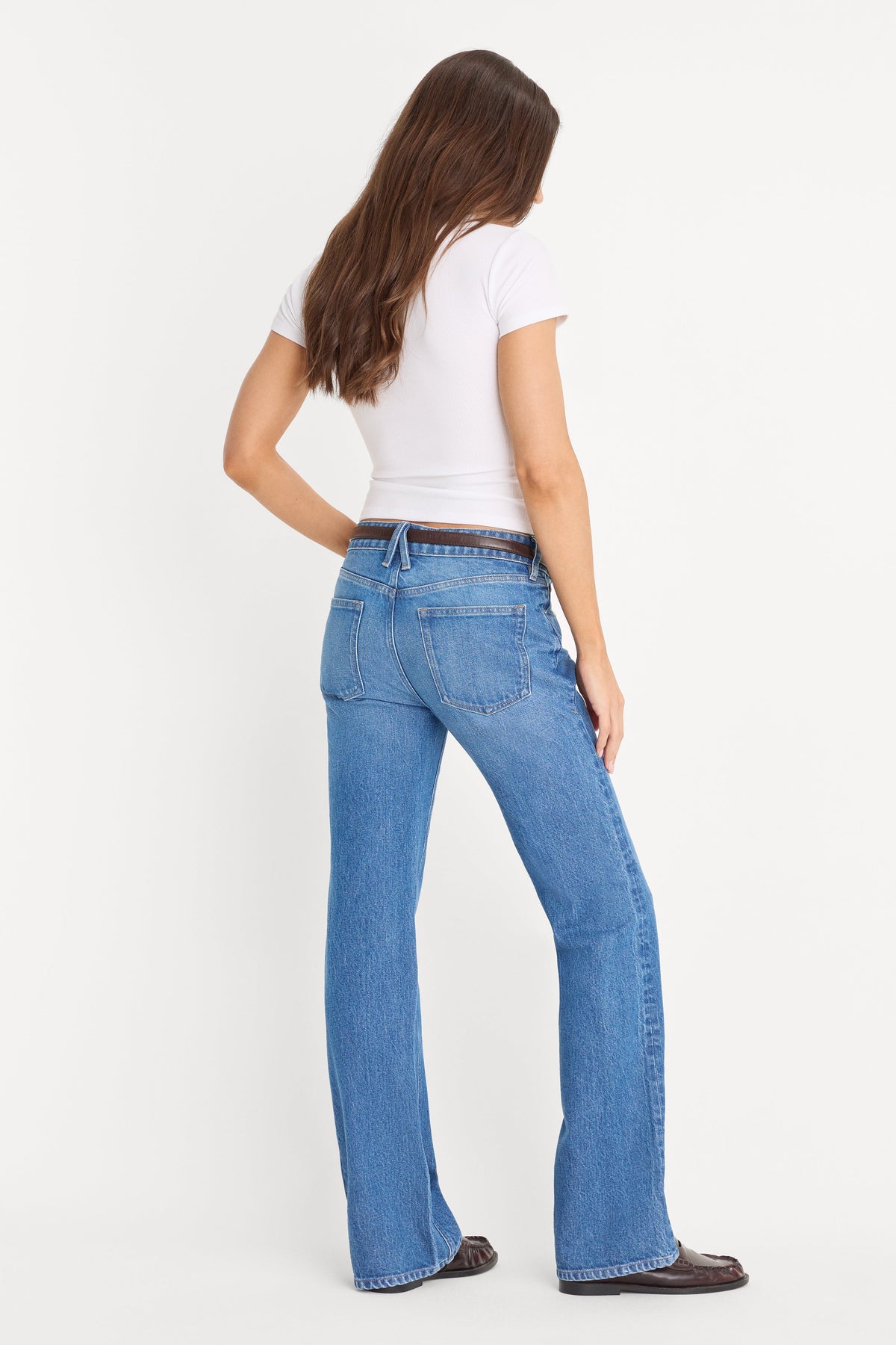 VINTAGE LOW RISE BOOTCUT JEANS INDIGO1222