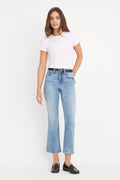 SOFT TECH GOOD LEGS CROP MINI BOOT JEANS INDIGO1293