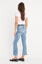 SOFT TECH GOOD LEGS CROP MINI BOOT JEANS INDIGO1293