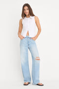 VINTAGE WIDE JEANS INDIGO1298