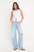VINTAGE WIDE JEANS INDIGO1298
