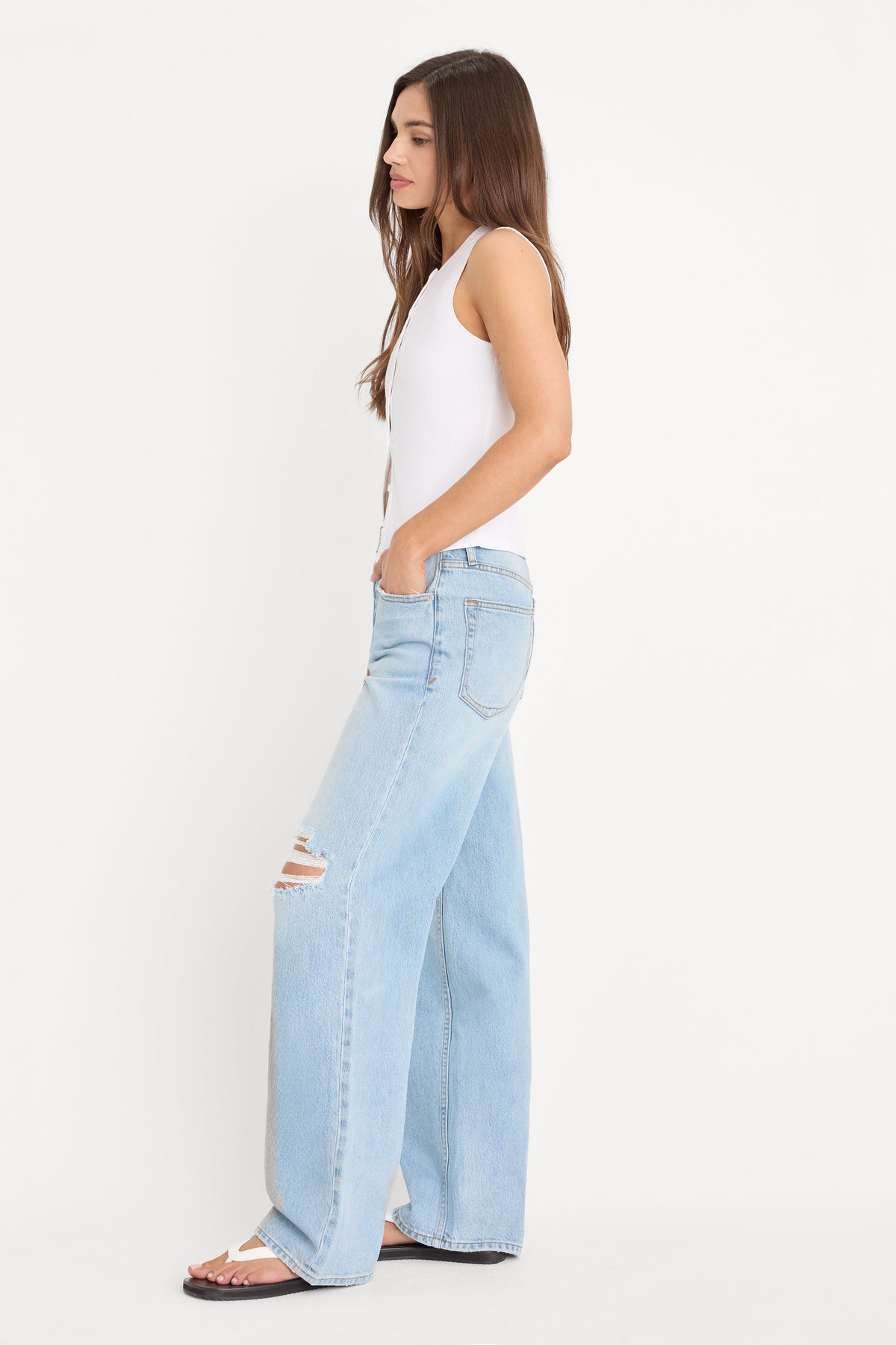 VINTAGE WIDE JEANS INDIGO1298