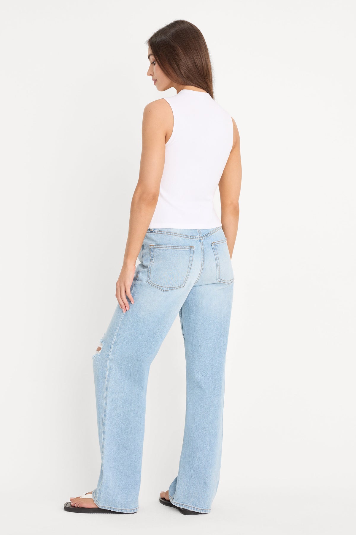 VINTAGE WIDE JEANS INDIGO1298