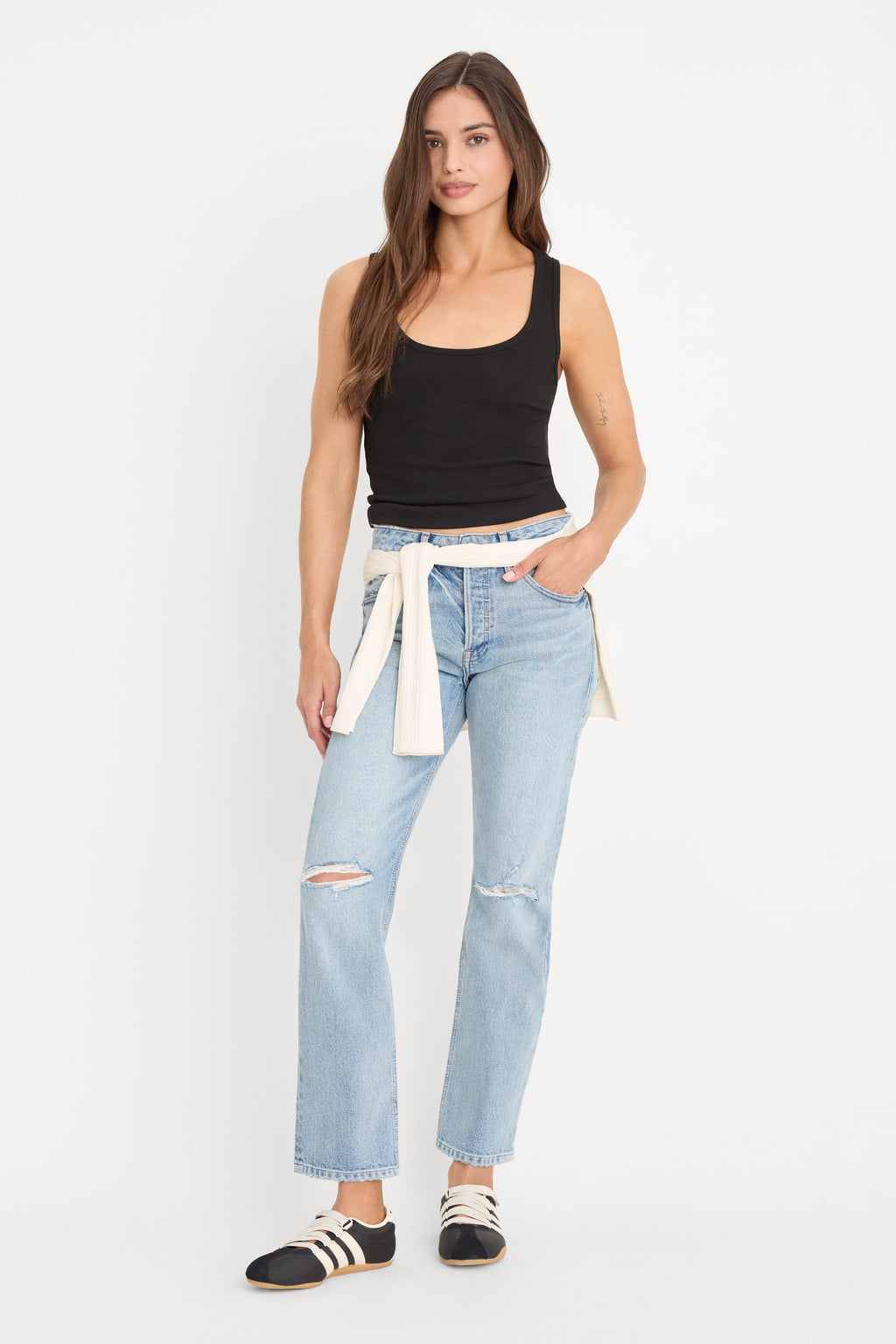 VINTAGE STRAIGHT ANKLE JEANS INDIGO1252