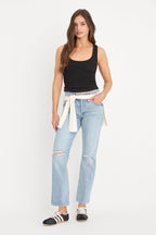 VINTAGE STRAIGHT ANKLE JEANS INDIGO1252