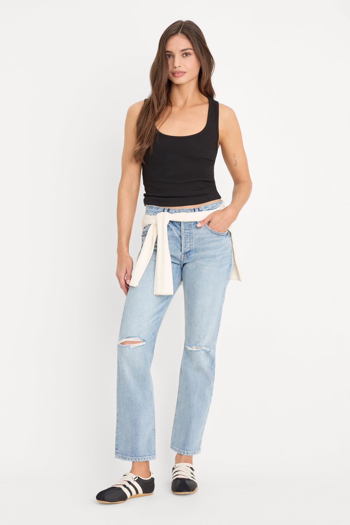 VINTAGE STRAIGHT ANKLE JEANS INDIGO1252