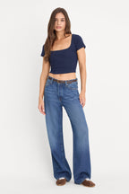 WEIGHTLESS WIDE JEANS INDIGO1258