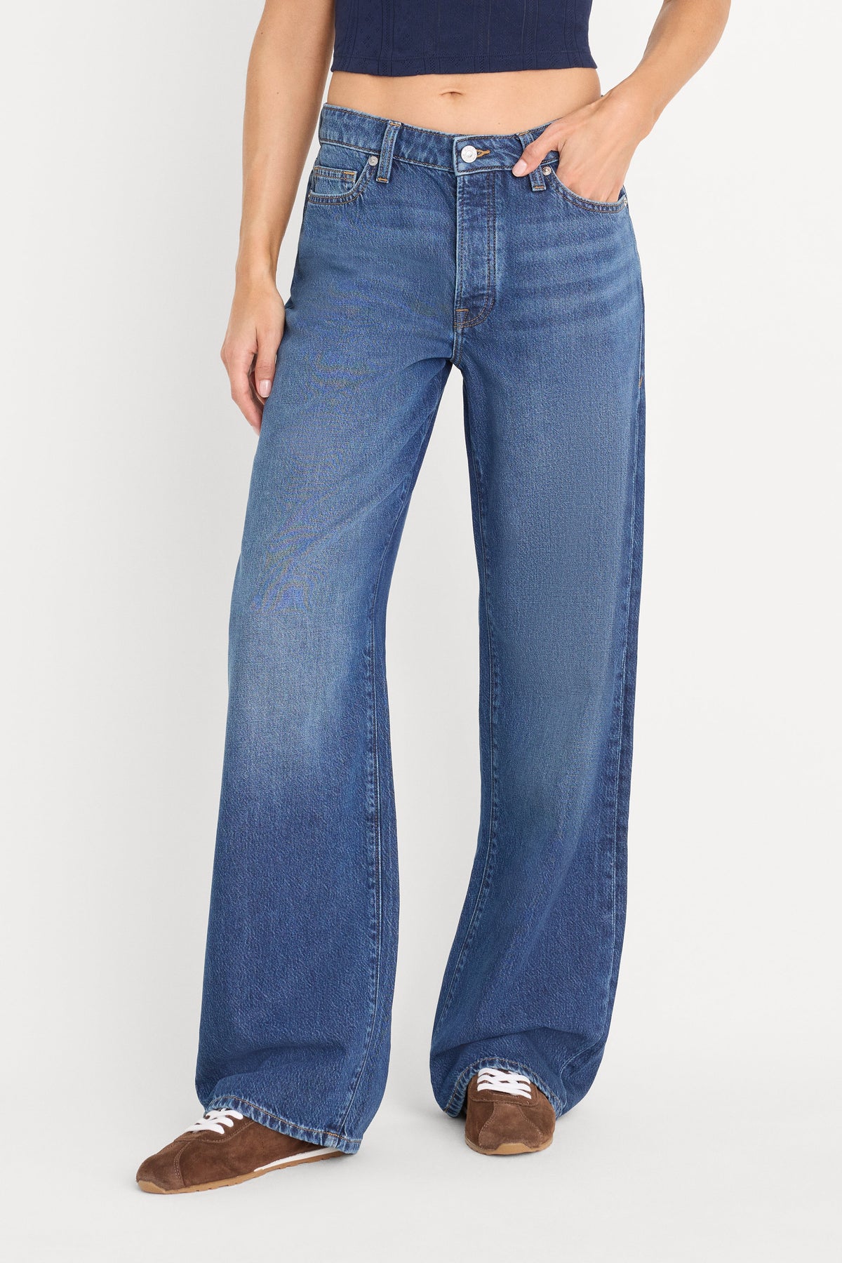 WEIGHTLESS WIDE JEANS INDIGO1258