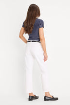 VINTAGE STRAIGHT ANKLE JEANS WHITE001