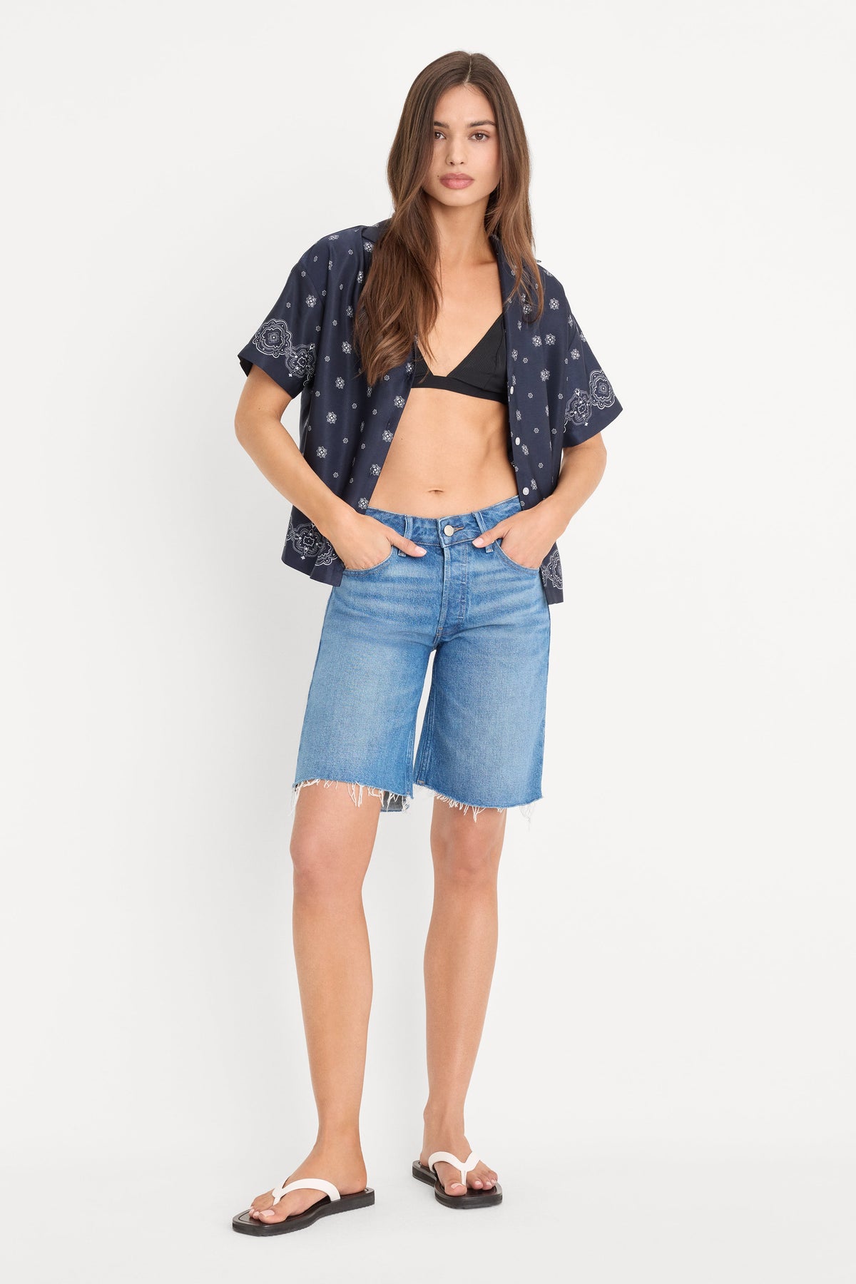 VINTAGE BERMUDA SHORTS INDIGO1387