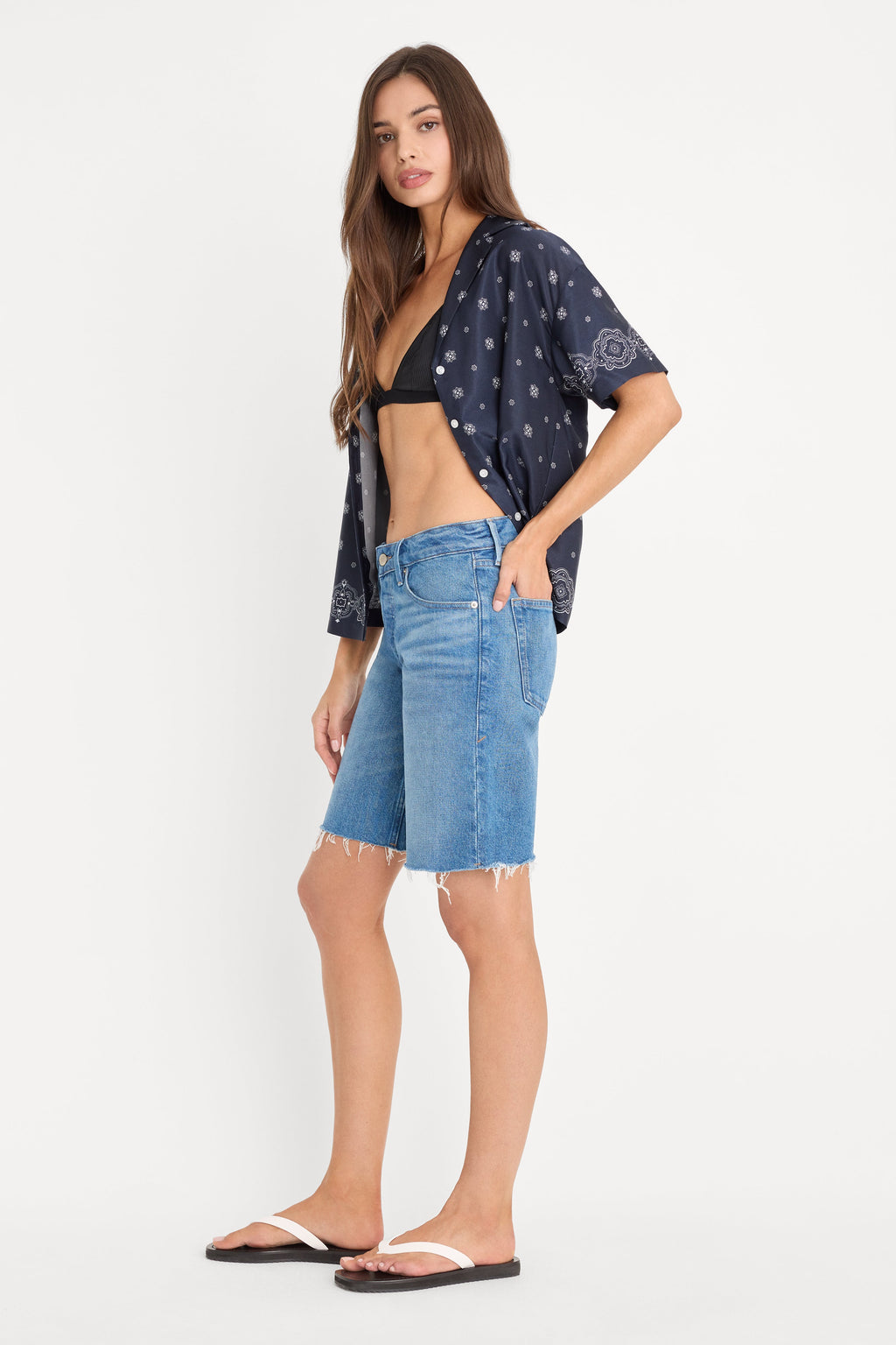 VINTAGE BERMUDA SHORTS INDIGO1387