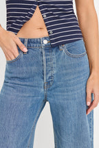 VINTAGE WIDE JEANS INDIGO1237