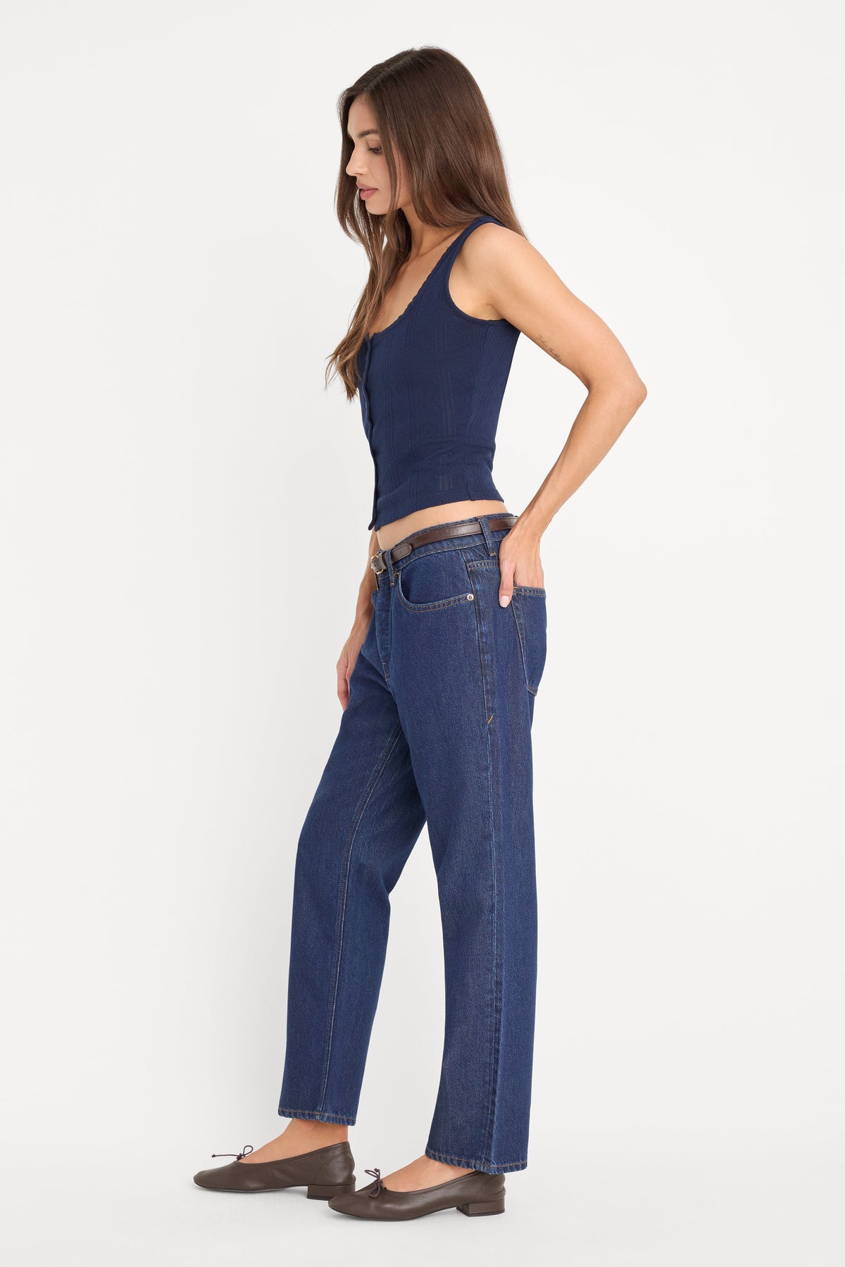WEIGHTLESS BOYFRIEND JEANS INDIGO