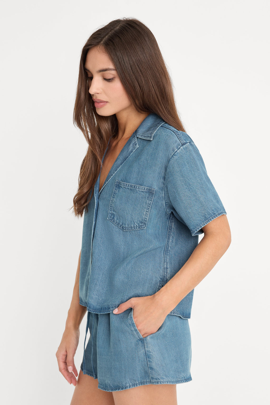 THE DENIM CAMP SHIRT