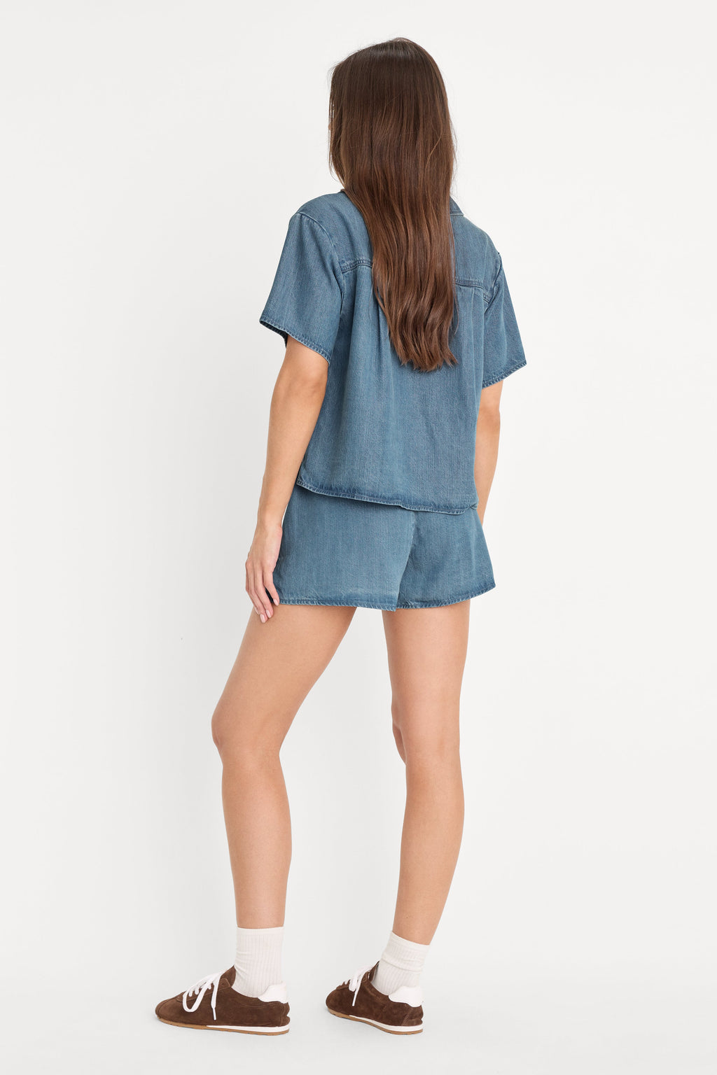 THE DENIM PULL ON SHORT INDIGO1273