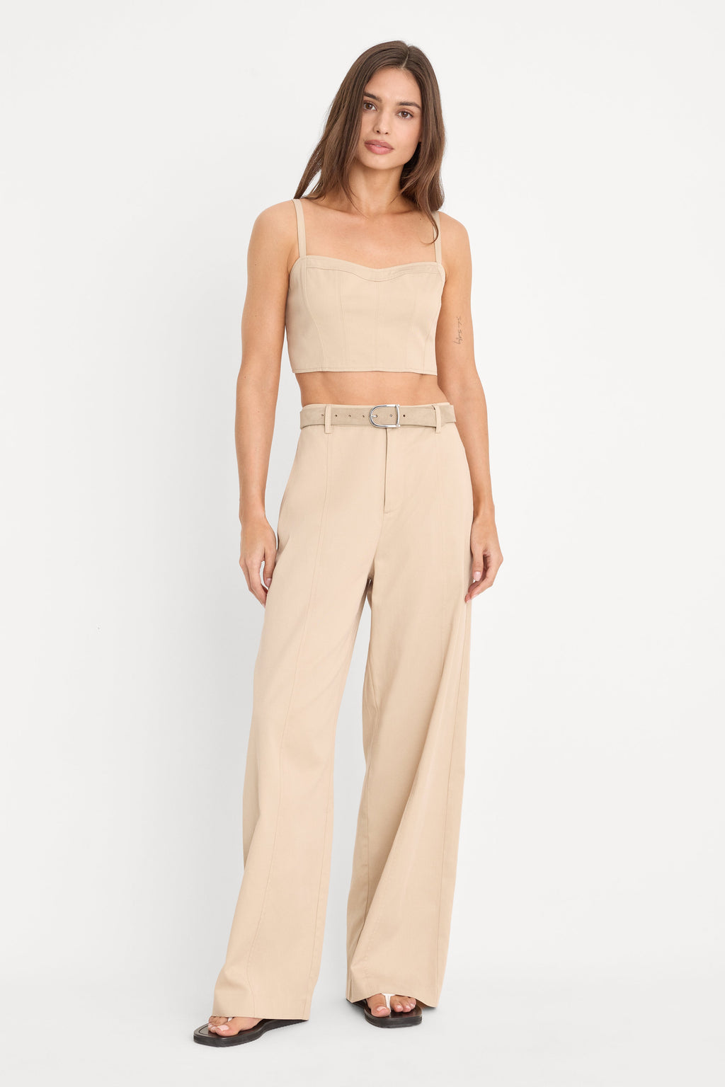 THE BUSTIER TOP LIGHT TAUPE