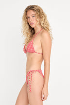 THE STRING BIKINI TOP POP GINGHAM LARGE