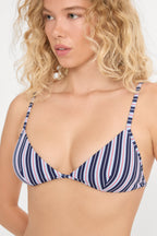 THE 90S BIKINI TOP AMERICANA VERTICAL STRIPE