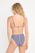 THE 90S BIKINI TOP AMERICANA VERTICAL STRIPE