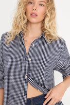 THE SEERSUCKER SHIRT HORIZON GINGHAM SMALL