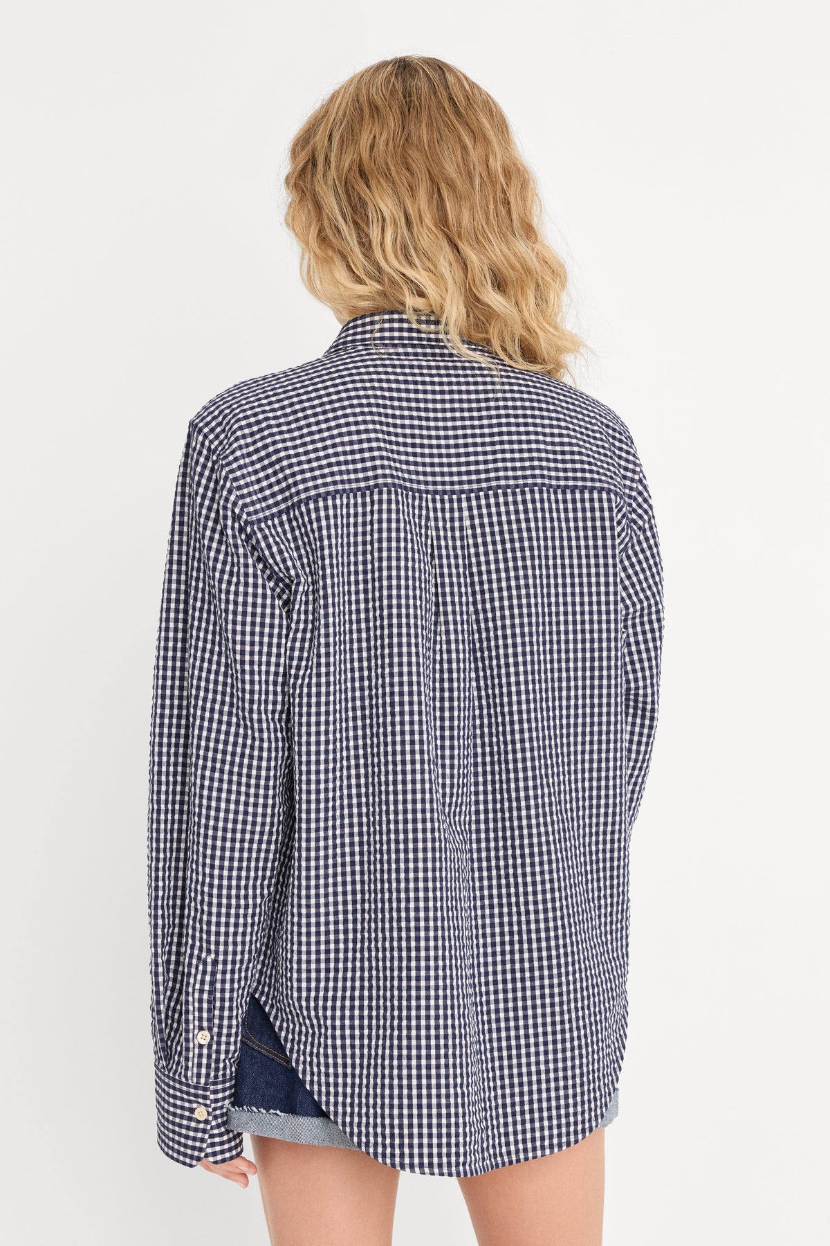 THE SEERSUCKER SHIRT HORIZON GINGHAM SMALL
