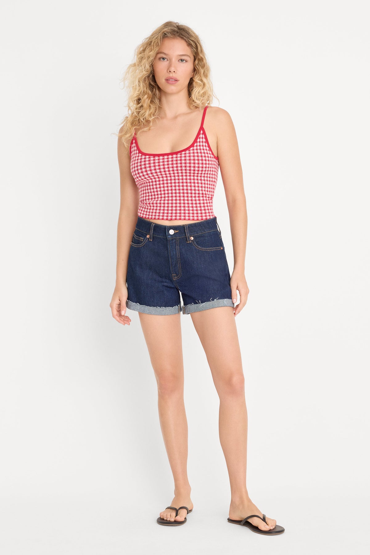 THE KEEPSAKE TANK CHERRY GINGHAM