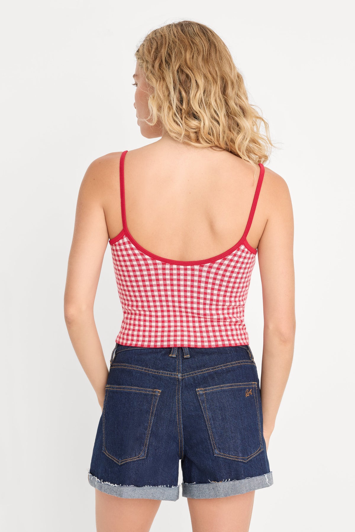THE KEEPSAKE TANK CHERRY GINGHAM
