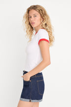 THE RINGER BABY TEE WHITE