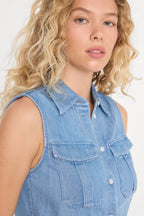 THE DENIM ANCHOR TOP INDIGO1391