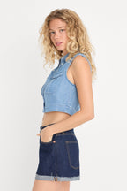 THE DENIM ANCHOR TOP INDIGO1391