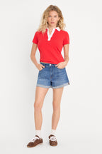 THE EASY POLO POP RED